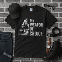 My Weapon Of Choice Funny Tech Medical Laboratory Scientist Tall T-Shirt