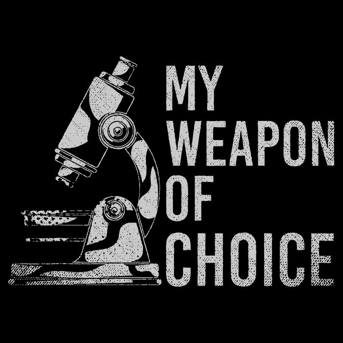 My Weapon Of Choice Funny Tech Medical Laboratory Scientist Bucket Hat