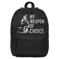 My Weapon Of Choice Funny Tech Medical Laboratory Scientist 16 in Basic Backpack