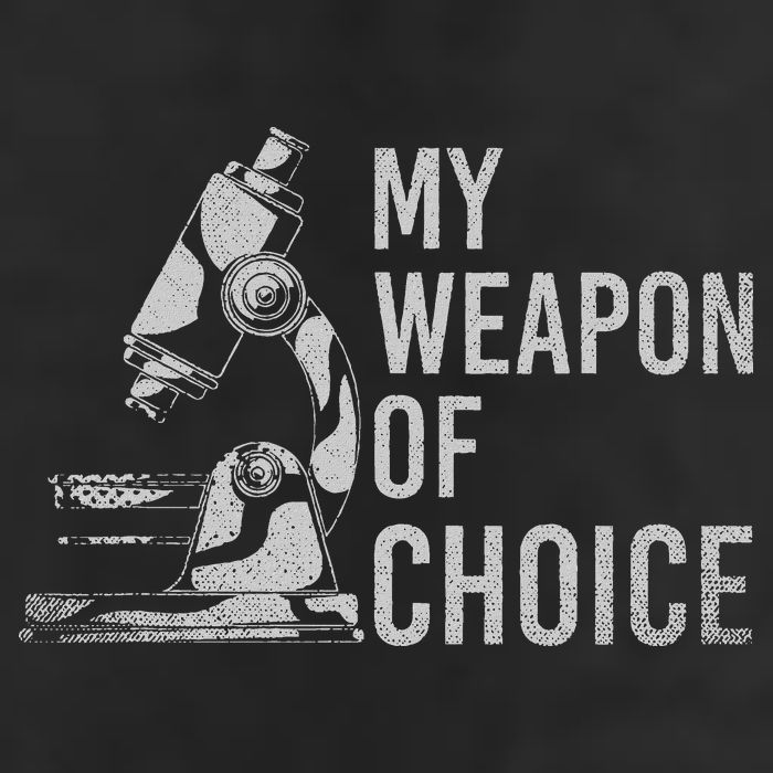 My Weapon Of Choice Funny Tech Medical Laboratory Scientist Hat