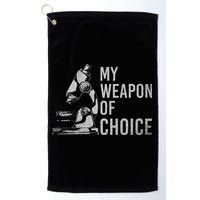 My Weapon Of Choice Funny Tech Medical Laboratory Scientist Golf Towel