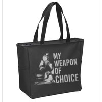 My Weapon Of Choice Funny Tech Medical Laboratory Scientist Zip Tote Bag