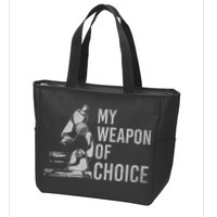 My Weapon Of Choice Funny Tech Medical Laboratory Scientist Zip Tote Bag