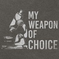 My Weapon Of Choice Funny Tech Medical Laboratory Scientist Cotton Canvas Backpack