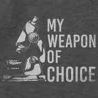 My Weapon Of Choice Funny Tech Medical Laboratory Scientist Vector Backpack