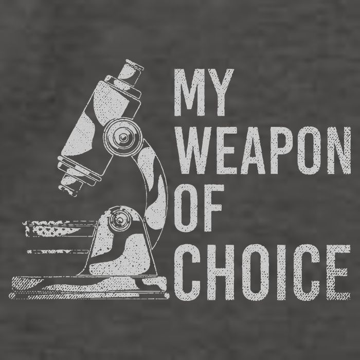 My Weapon Of Choice Funny Tech Medical Laboratory Scientist Vector Backpack