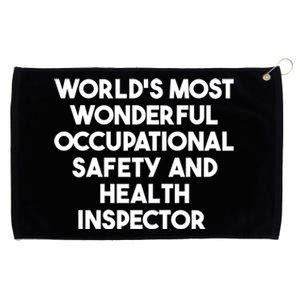 Most Wonderful Occupational Safety And Health Inspector Meaningful Gift Grommeted Golf Towel