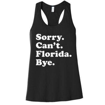 Men Women Or Funny Florida Women's Racerback Tank