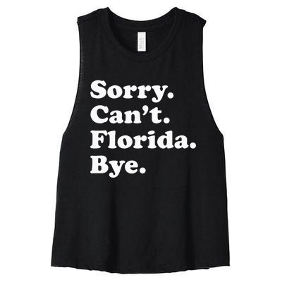 Men Women Or Funny Florida Women's Racerback Cropped Tank