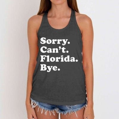 Men Women Or Funny Florida Women's Knotted Racerback Tank