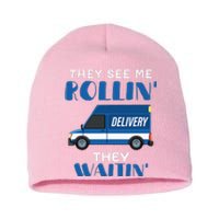 Mail Worker Postman Mailman They See Me Rollin They Waitin Short Acrylic Beanie