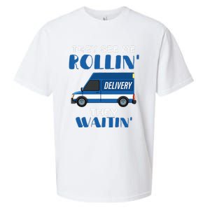 Mail Worker Postman Mailman They See Me Rollin They Waitin Sueded Cloud Jersey T-Shirt