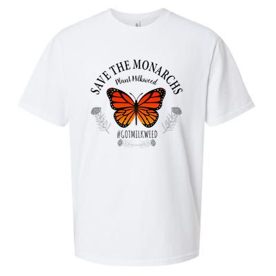 Monarch Whisperer Plant Milkweed Butterfly Save The Monarchs Sueded Cloud Jersey T-Shirt