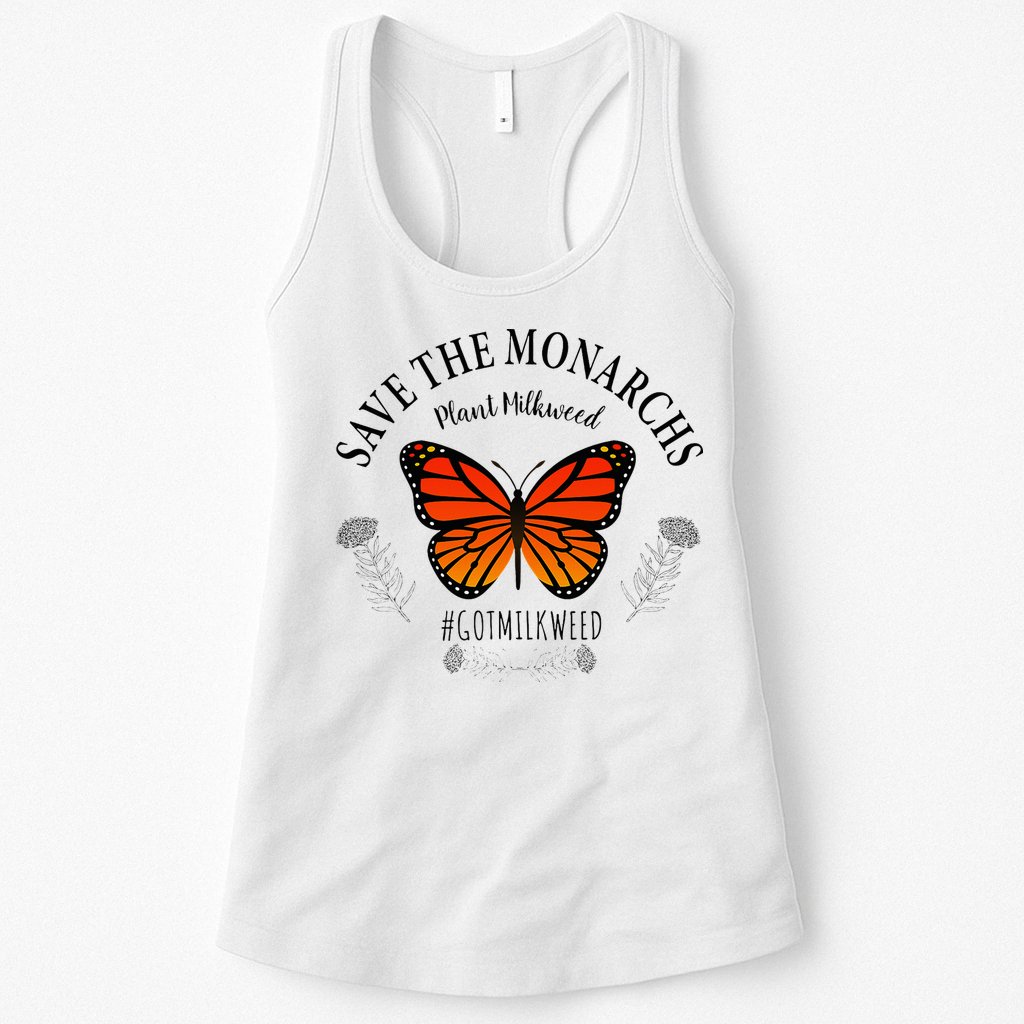 Monarch Whisperer Plant Milkweed Butterfly Save The Monarchs Womens Tank Top