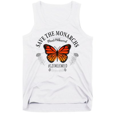 Monarch Whisperer Plant Milkweed Butterfly Save The Monarchs Tank Top