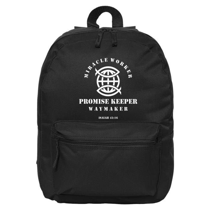 Miracle Worker Promise Keeper Waymaker 16 in Basic Backpack