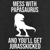 Mess With Papasaurus And Youll Get Jurasskicked Funny Dad Gift Tumbler