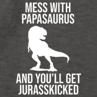 Mess With Papasaurus And Youll Get Jurasskicked Funny Dad Gift Vector Backpack