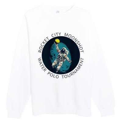 Moonshot Water Polo Tournament Premium Crewneck Sweatshirt