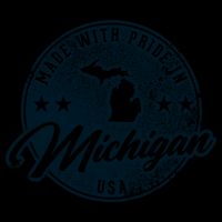 Made With Pride In Michigan USA Retro 16oz Travel Tumbler