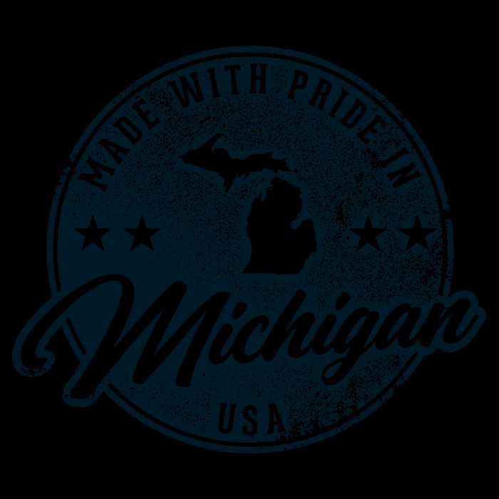 Made With Pride In Michigan USA Retro 16oz Travel Tumbler
