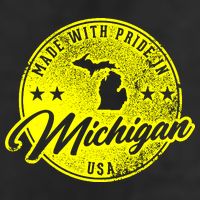 Made With Pride In Michigan USA Retro Trucker Hat
