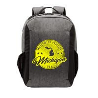 Made With Pride In Michigan USA Retro Vector Backpack