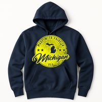 Made With Pride In Michigan USA Retro Hoodie