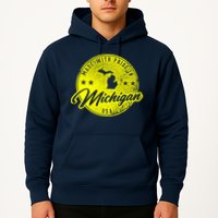 Made With Pride In Michigan USA Retro Hoodie