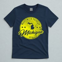 Made With Pride In Michigan USA Retro T-Shirt