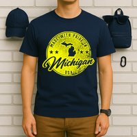 Made With Pride In Michigan USA Retro T-Shirt