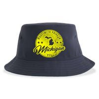 Made With Pride In Michigan USA Retro Sustainable Bucket Hat