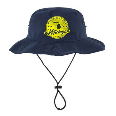 Made With Pride In Michigan USA Retro Bucket Hat