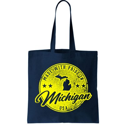 Made With Pride In Michigan USA Retro Bag