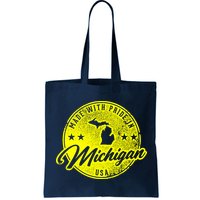Made With Pride In Michigan USA Retro Bag
