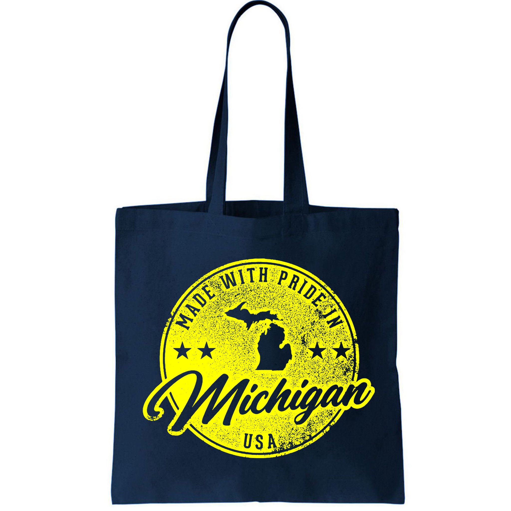 Made With Pride In Michigan USA Retro Bag