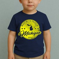 Made With Pride In Michigan USA Retro Toddler T-Shirt