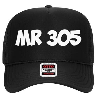 Mr Worldwide Pitbull 305 High Crown Mesh Back Trucker Hat