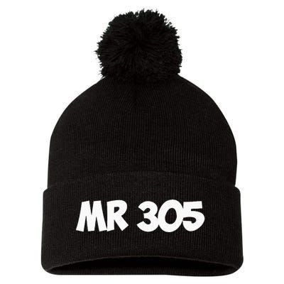 Mr Worldwide Pitbull 305 Pom Pom 12in Knit Beanie