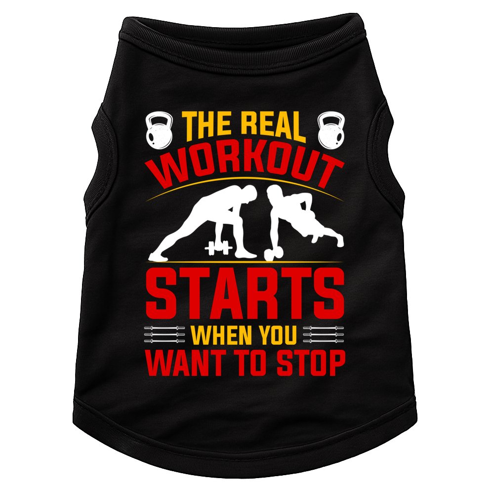 Motivational Workout Quote Inspirational Fitness Slogan Doggie Tank