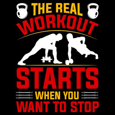 Motivational Workout Quote Inspirational Fitness Slogan T-Shirt