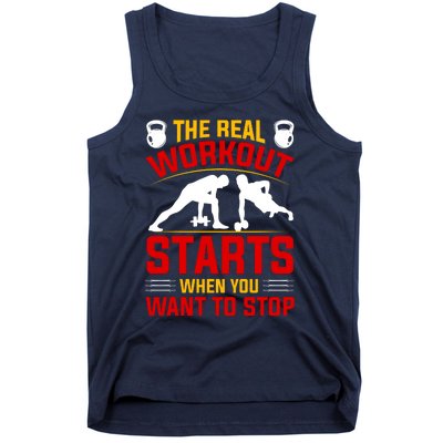 Motivational Workout Quote Inspirational Fitness Slogan Tank Top