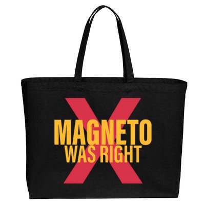 Magneto Was Right Powerful Mutant Cotton Canvas Jumbo Tote