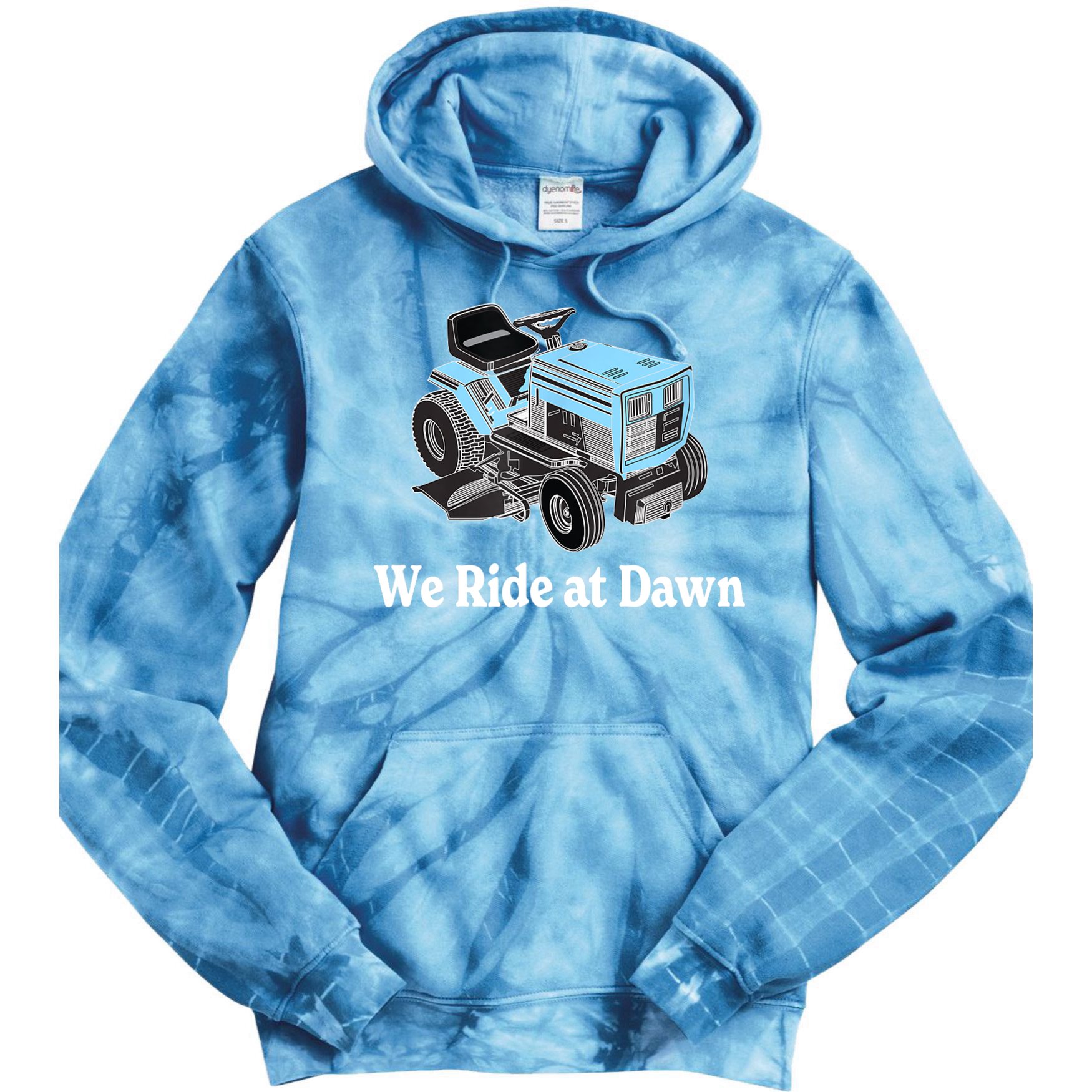 Mens We Ride At Dawn | Father's Day | Dad Gift | Grandfather Tie Dye Hoodie