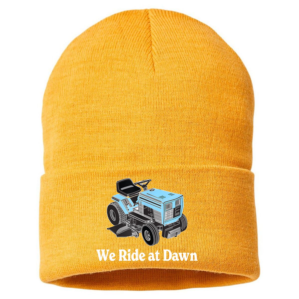 Mens We Ride At Dawn | Father's Day | Dad Gift | Grandfather Sustainable Knit Beanie