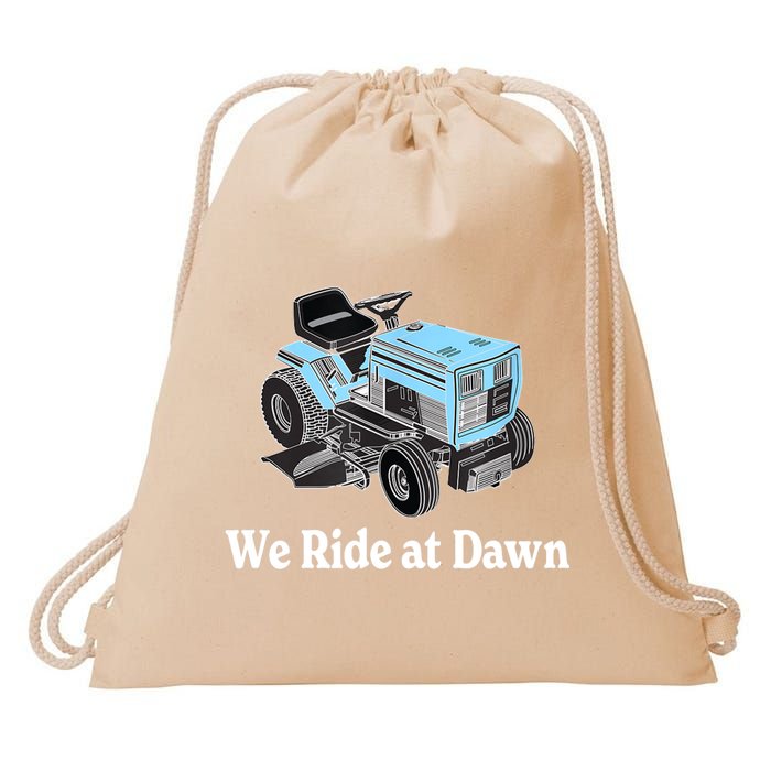 Mens We Ride At Dawn | Father's Day | Dad Gift | Grandfather Drawstring Bag