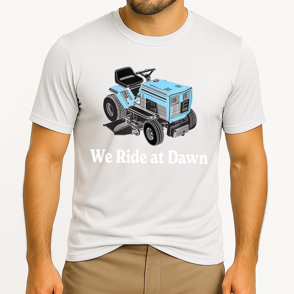 Mens We Ride At Dawn | Father's Day | Dad Gift | Grandfather Cooling Performance Crew T-Shirt