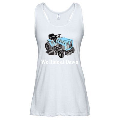 Mens We Ride At Dawn | Father's Day | Dad Gift | Grandfather Ladies Essential Flowy Tank