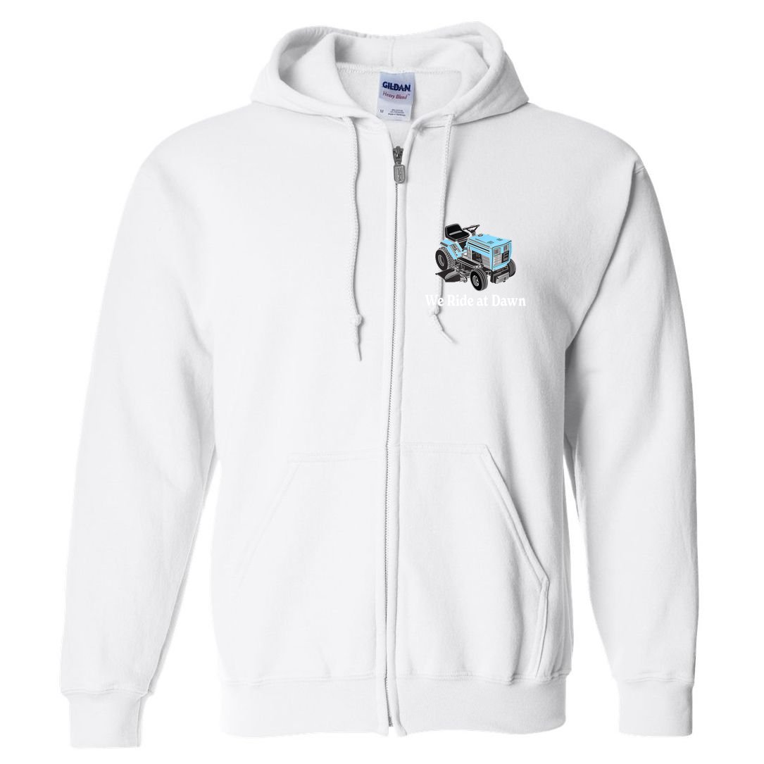 Mens We Ride At Dawn | Father's Day | Dad Gift | Grandfather Full Zip Hoodie