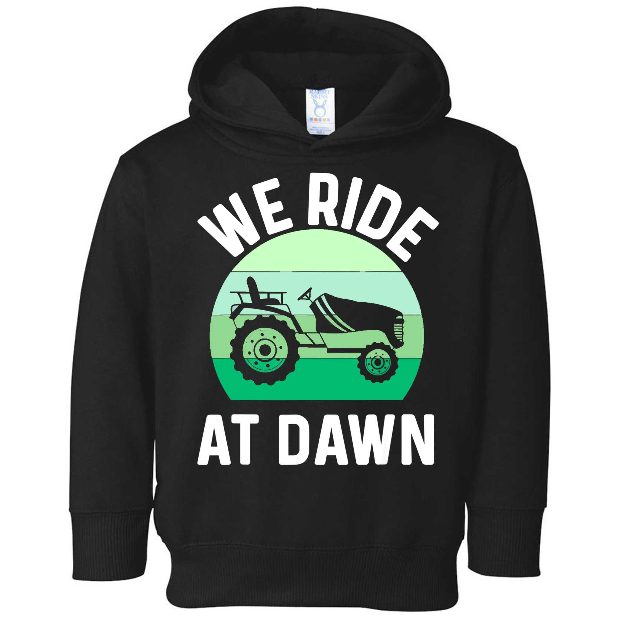 Mens We Ride At Dawn Lawnmower Shirt Lawn Mowing Dad Yard Work Toddler Hoodie